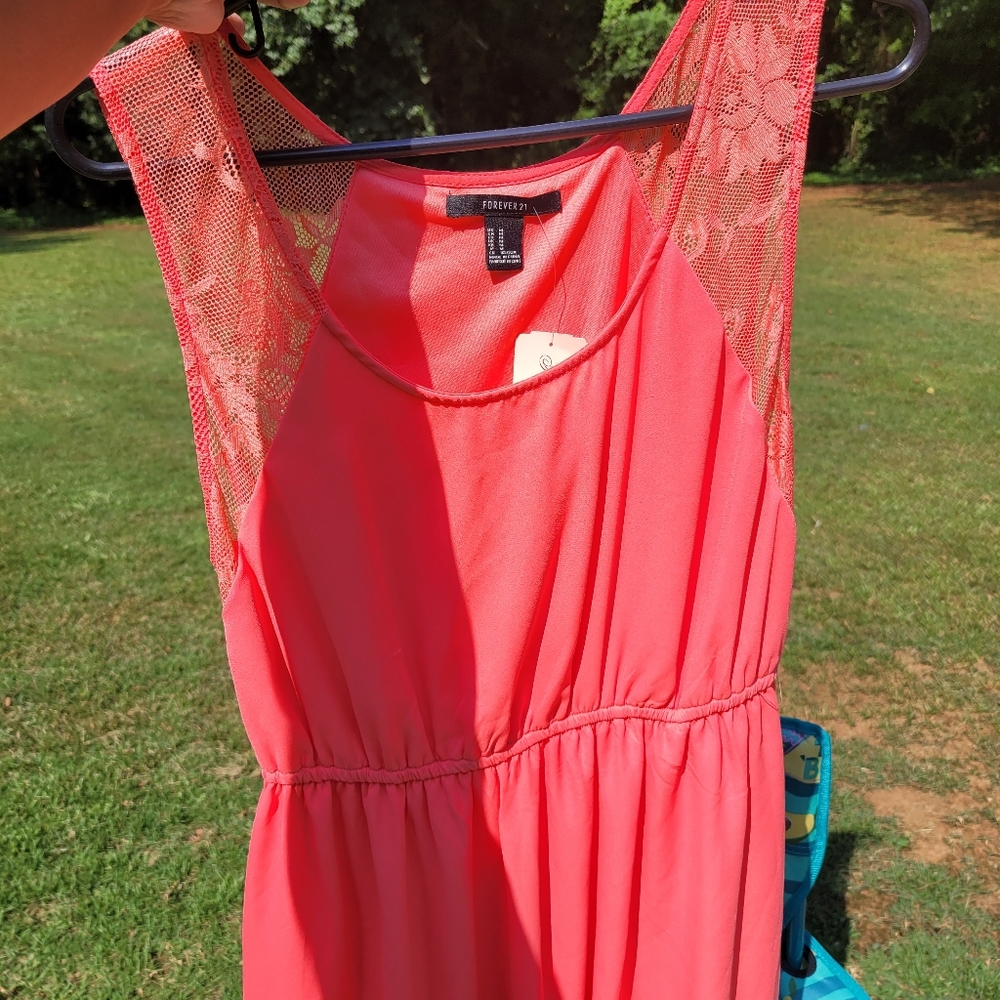 Coral Forever 21 dress M